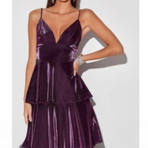 SPARKLE PURPLE DRESS